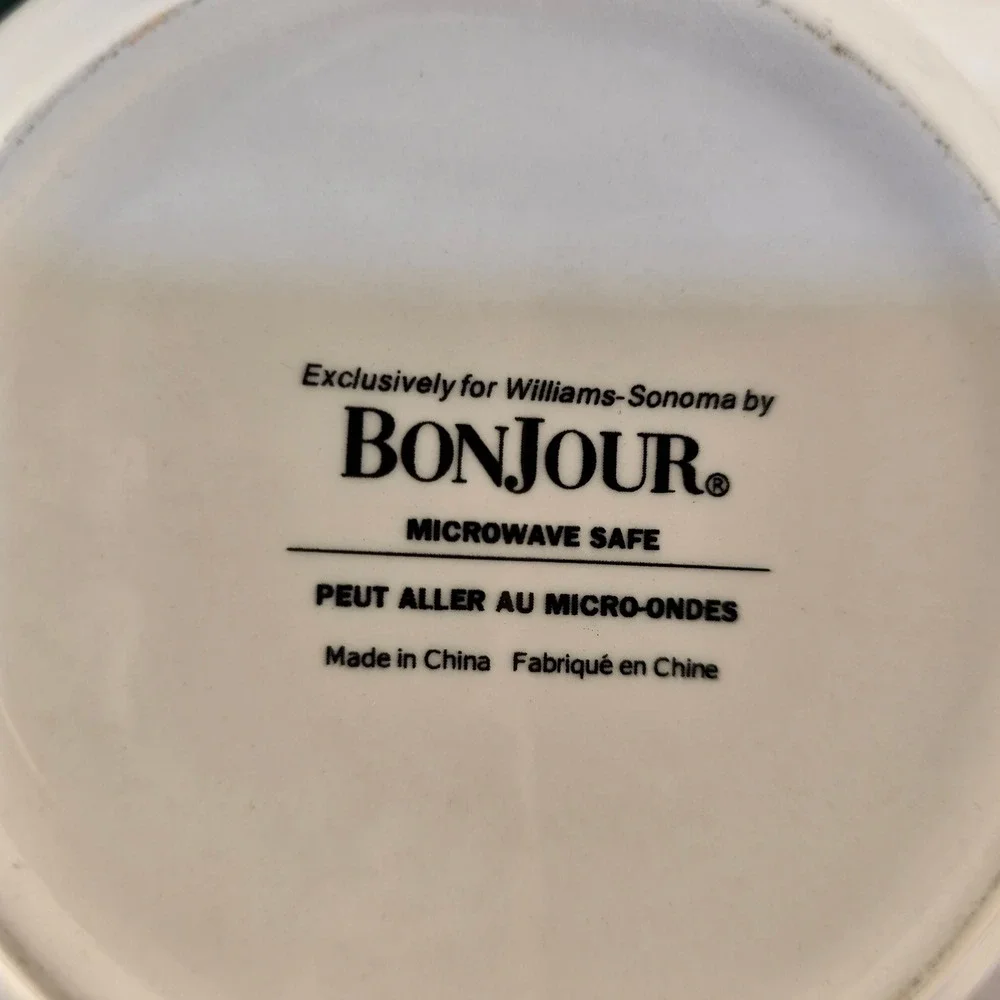 Williams-Sonoma Bonjour Hot Chocolate Ceramic Pitcher and Frother Set White